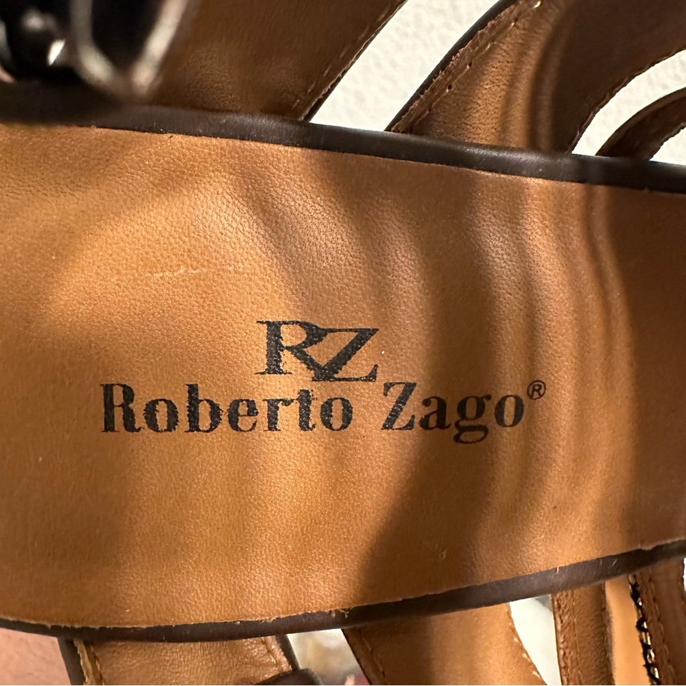 Roberto Zago Women Strappy Sandals multicolored size 7.5 !! - Picture 16 of 16